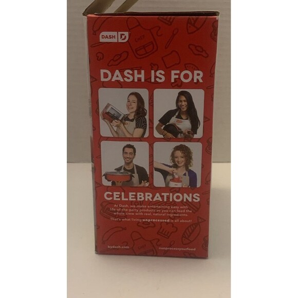 Dash Mini Snowflake Waffle Maker White Peppermint Candy Cane 4" Non Stick - Picture 4 of 10